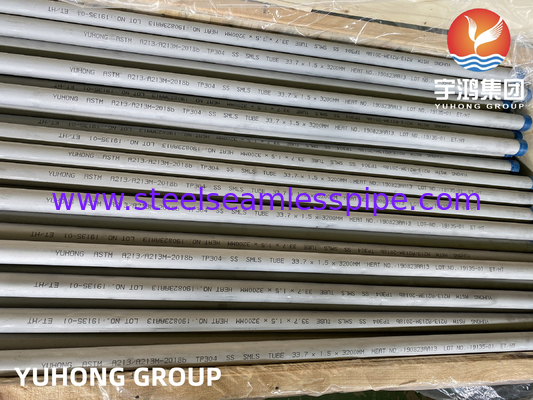 ASTM A213 TP304 Máy trao đổi nhiệt và ống lò thép không gỉ