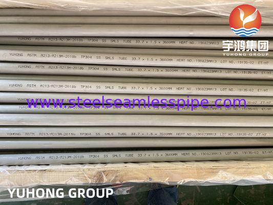 ASTM A213 TP304 Máy trao đổi nhiệt và ống lò thép không gỉ