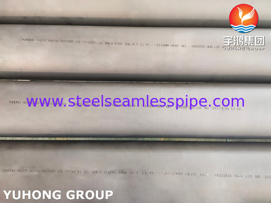 ASTM A376 TP347H Ống không may thép không gỉ chịu nhiệt