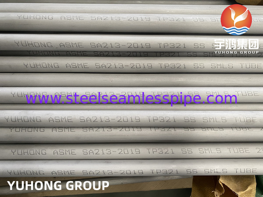 ASTM A213 TP321 Thép không gỉ Máy trao đổi nhiệt liền mạch và ống siêu nóng