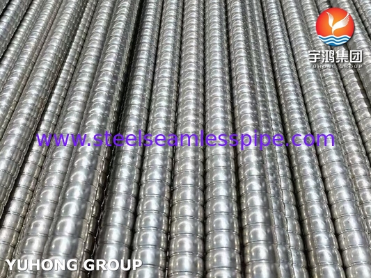 ASTM A213 TP304 Bụi gốm thép không gỉ ống truyền nhiệt tăng cường