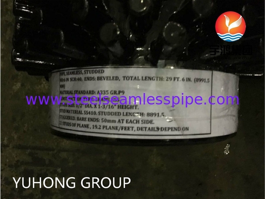 Hình dạng ống hình bầu dục được xịt cát HFW ASTM A335 P9 ống đinh để hàn tần số cao