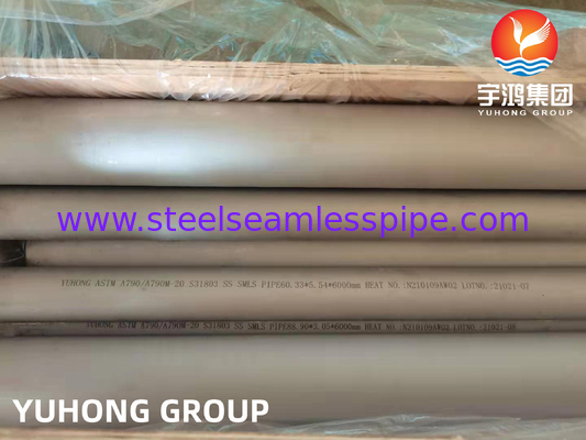 ASTM A790 S31803 F51 ống không may bằng thép không gỉ képlex cho thiết bị hóa dầu