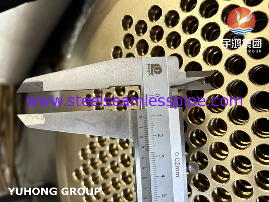 Vàng hải quân C46400 Tube sheet B171 Cuzn36sn1 Cho máy trao đổi nhiệt biển