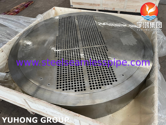 ASME SA516 GR.70N Bảng ống cố định cho ứng dụng phụ kiện trao đổi nhiệt