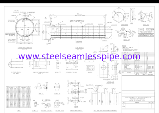 Thép không gỉ ống U Bend không may SA213 TP316L Tube Bundle For Regenerator Reboiler Oil Refinery