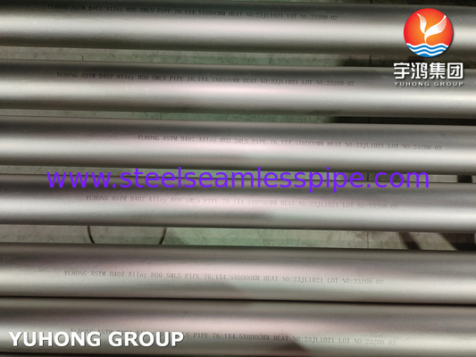 ASTM B407 hợp kim 800 ống hợp kim niken cho máy trao đổi nhiệt nồi