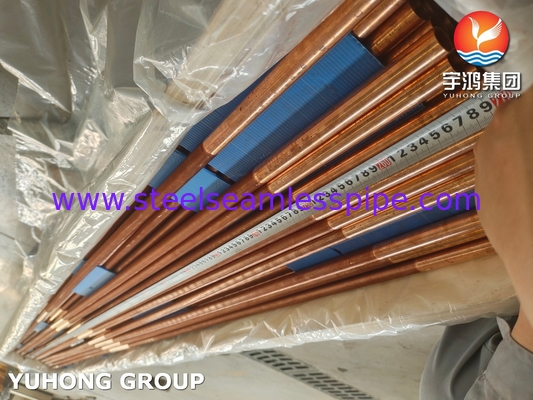 ASTM B111 UNS C12200 ống đồng liền mạch trao đổi nhiệt ống vây thấp