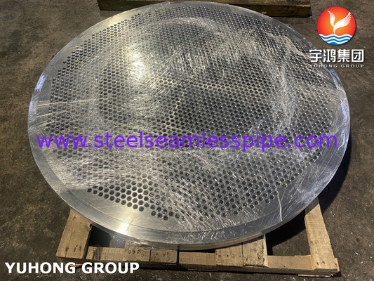 ASTM a182 Baffle thép không gỉ và tấm ống cho bộ trao đổi nhiệt