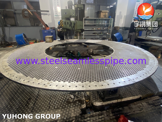 ASTM a182 Baffle thép không gỉ và tấm ống cho bộ trao đổi nhiệt