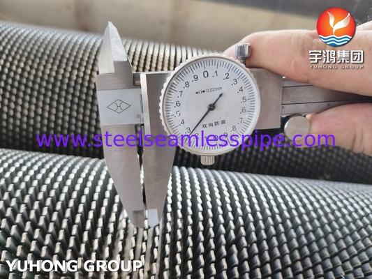 ASTM A312 TP304H Thép không gỉ HFW ống vây sợi vây xoắn ốc ống vây