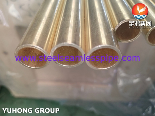 ASTM B111 C44300 O61 ống đồng hải quân ống trao đổi nhiệt đồng liền mạch