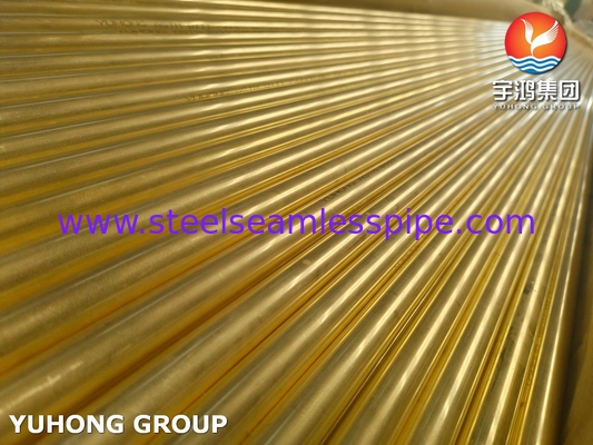 ASTM B111 C44300 O61 ống đồng hải quân ống trao đổi nhiệt đồng liền mạch