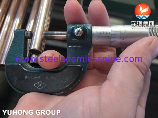 ASTM B111 C70600 ống kim loại đồng nickel O61 ống làm mát nước biển