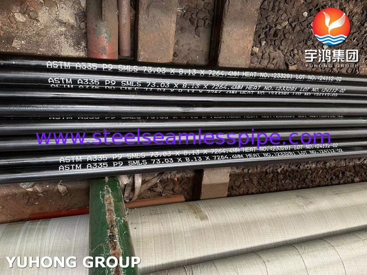 ASTM A335 P9 ống thép hợp kim liền mạch cho máy sưởi