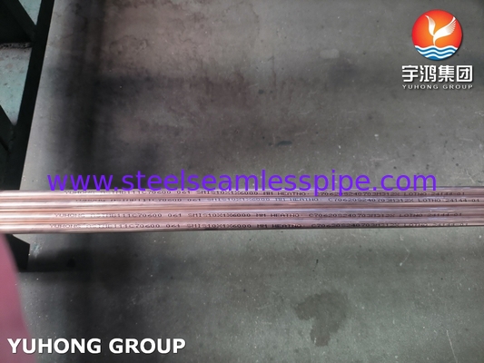 ASTM B111 C70600 ống đồng hợp kim cho nhà máy ngưng tụ trao đổi nhiệt