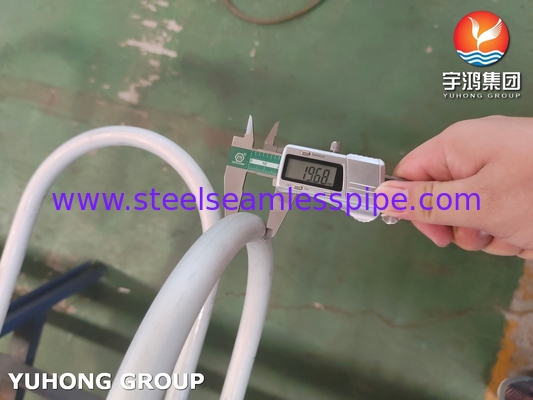 Rụng không gỉ ống liền mạch ASME SA213 TP304 1.4301 19.05 X 1.65 X Chiều dài cho bộ trao đổi nhiệt