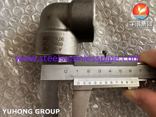 ASTM A182 F92 Thép hợp kim 90° Cổ tay 6000# Ống đúc áp suất cao