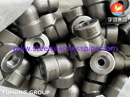 ASTM A182 F92 Thép hợp kim 90° Cổ tay 6000# Ống đúc áp suất cao