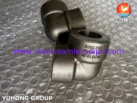 ASTM A182 F92 Thép hợp kim 90° Cổ tay 6000# Ống đúc áp suất cao