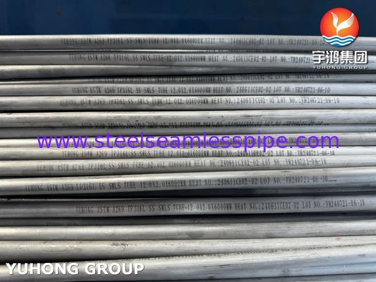 ASTM A269 TP316L Ống thép không gỉ rỗng, ống liền mạch, ống nhựa