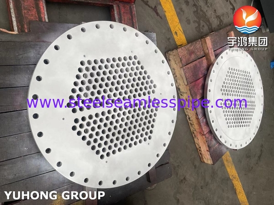 ASME SA240 SS304 Bảng ống thép không gỉ cho bộ trao đổi nhiệt