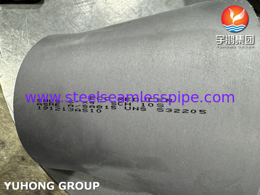 Bộ phụ kiện đường ống Buttweld Duplex 2205 ASTM A815 UNS S32205 Máy giảm tâm