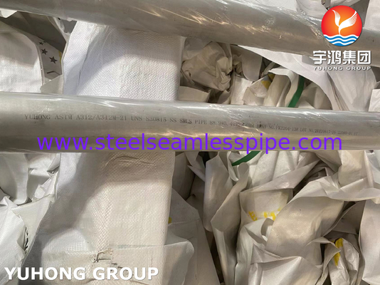 ASTM A312 ống không may thép không gỉ cho dịch vụ nhiệt độ cao S30815 253MA