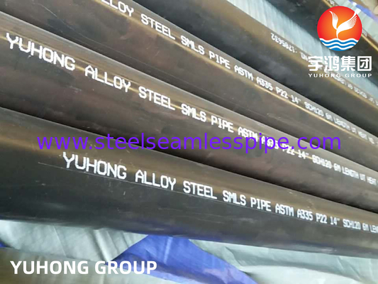 ASTM A335 P22 2-1/4Cr ống không may bằng thép hợp kim cho nhà máy điện / nồi hơi / năng lượng hạt nhân