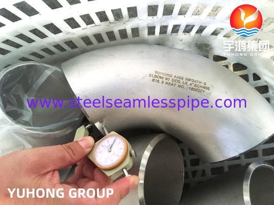 A403 WP347H Thiết bị hàn không may với khuỷu tay cho đường ống dẫn dầu và khí