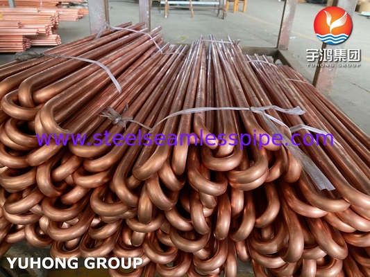 Rụng uốn cong đồng hợp kim chống ăn mòn cho máy làm mát không khí nén