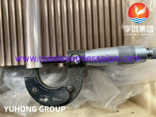 ống không liền mạch đồng hợp kim ASTM B111 C68700 C70600 C44300 C1200 cho hệ thống sưởi ấm bộ trao đổi nhiệt máy ngưng tụ không khí mát