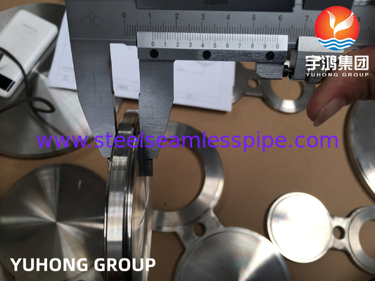 ASTM A182 Thép không gỉ Duplex Thép Kính Bị mù Asme B16.48