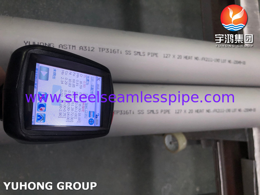 ASTM A312 316Ti ống thép không gỉ tường dày Khả năng chống ăn mòn mạnh