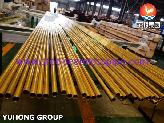 ASTM B111 UNS C68700 ống đồng nhôm CuZn20Al2 ống trao đổi nhiệt