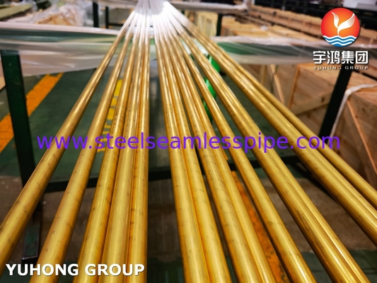 ASTM B111 UNS C68700 ống đồng nhôm CuZn20Al2 ống trao đổi nhiệt