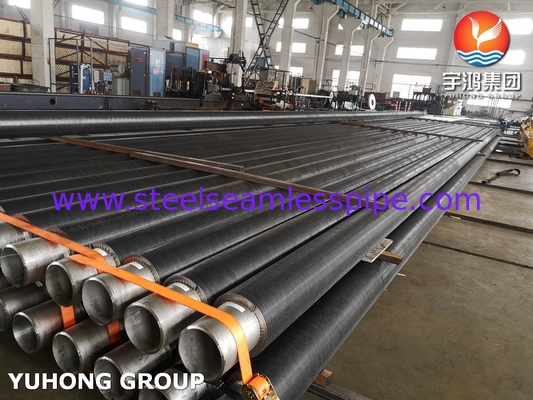 ASTM A312 TP316L Stainless Steel Fin Pipe HFW loại với SS316l Fin For Economizer