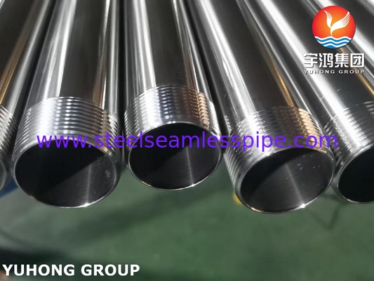ASTM A270 ống vệ sinh TP304 ống thép không gỉ không may với đầu sợi NPT