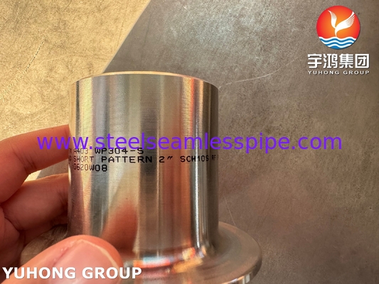 Phụ kiện mông B16.9 ASTM A403 WP304 Đầu nối bằng thép không gỉ