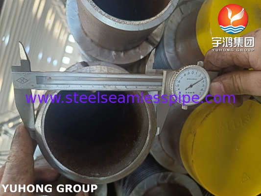 HFW Solid Plain Fined Tube, ASTM A335 P22 Stainless Seamless Pipe For Boiler