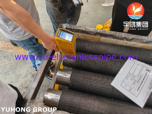 ASTM A335 P22 kim loại hợp kim thép không liền mạch cao tần số hàn Fin ống