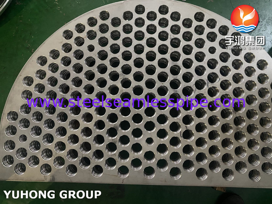 Thép không gỉ Baffle và tấm ống cho vỏ và ống trao đổi nhiệt