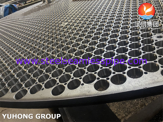 Thép không gỉ Baffle và tấm ống cho vỏ và ống trao đổi nhiệt