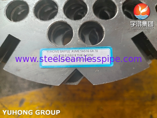 Các tấm buffer bằng thép carbon lớp 70 cho máy trao đổi nhiệt phù hợp với tiêu chuẩn ASME SA516 NACE MR0175