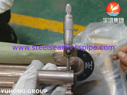 ASTM B111 C70600 đồng niken 90/10 ống liền mạch cho hệ thống khử muối