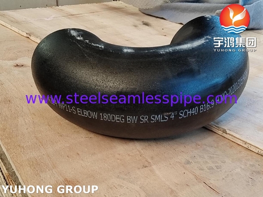 180° ELBOW 90° ELBOW A234 WP11 WP22 BW SR Phụ kiện liền mạch bằng thép hợp kim cho lò sưởi đốt