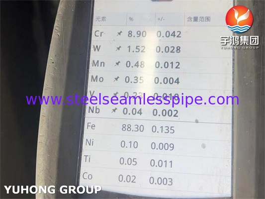P91 Bơm không may bằng thép hợp kim ASTM A335 cho máy sưởi sưởi cột