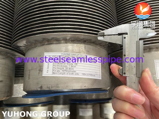 ASME SA106 GRADE B Carbon Steel Seamless Fin Pipe HFW loại cho máy sưởi đốt