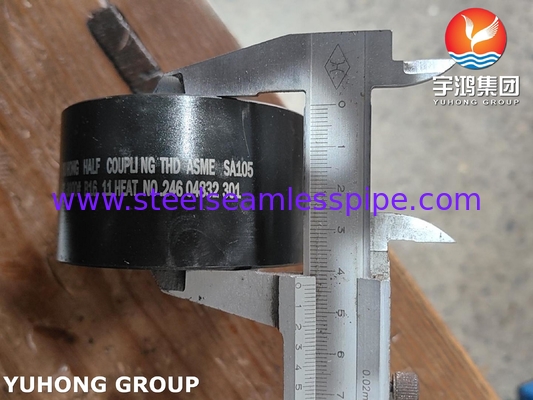 Thép không gỉ đúc phụ kiện ASME SA105 B16.11 3000 NPT Half Coupling với tiêu chuẩn B16.11