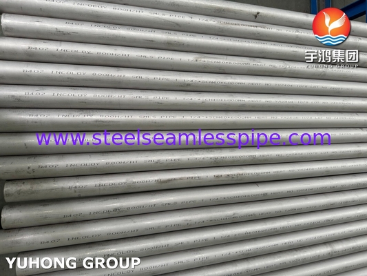 ASTM B407 N08811 ống không may hợp kim Nickel-Iron-Chromium